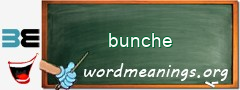 WordMeaning blackboard for bunche